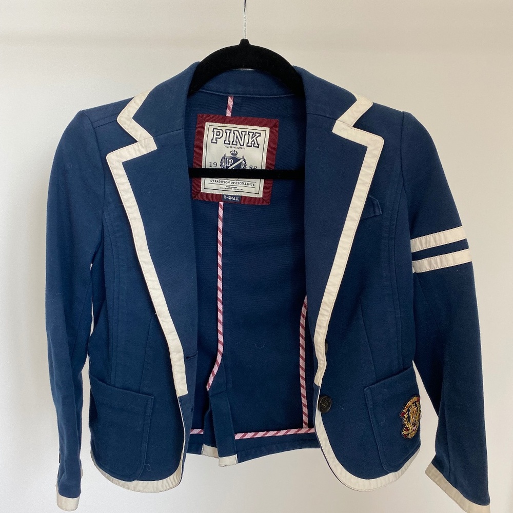 Pink Navy Blue Jacket XS